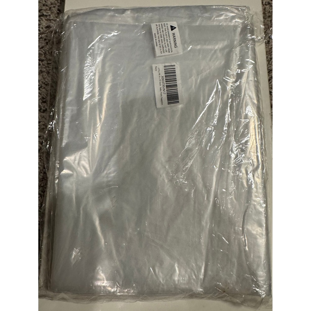 4 Pack Large Balloon Transport Bags 98.4x59 Inch Clear Plastic Storage Bags